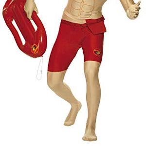 Smiffy's Men's Baywatch Second Skin Suit, Size: M, Colour: Multi, 24240