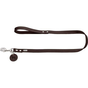 Leash, 13/110 Soft Genuine Cow Leather, Dark Brown | Hunter