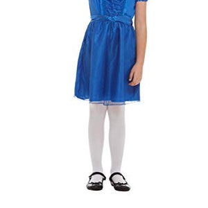 Smiffys 50273S Officially Licensed Roald Dahl Deluxe Matilda Costume, Girls, Blue, S - Age 4-6 years