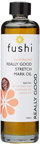 Fushi Really Good Stretch mark Oil 100ml | Best for Stretch Marks, Scars, Dehydrated Skin & Uneven Skin Tone | Unfragranced Natural Formulation | Triple Strength Indian Tulsi |Ethical & Vegan