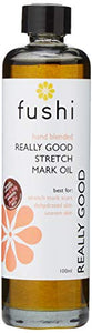 Fushi Really Good Stretch mark Oil 100ml | Best for Stretch Marks, Scars, Dehydrated Skin & Uneven Skin Tone | Unfragranced Natural Formulation | Triple Strength Indian Tulsi |Ethical & Vegan