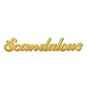 Sizzix Scandalous Script Originals Die