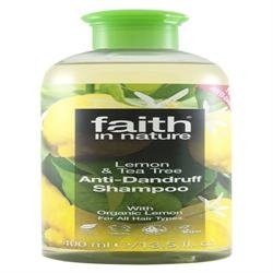 Faith in Nature Lemon & Tea Tree Shampoo 400ml X 3 (Pack of 3)