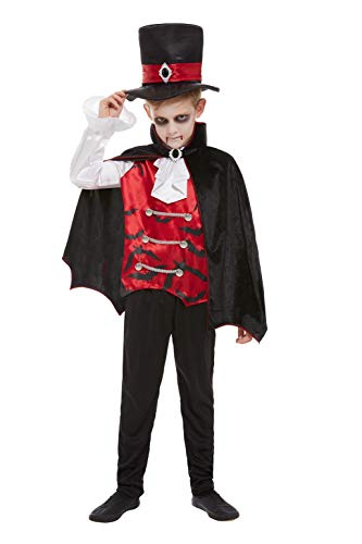 Smiffys 51053M Vampire Costume, Boys, Black, M - Age 7-9 years