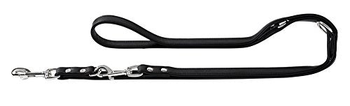 Training Leash Art-Mammut 11/200 Nickel Artificial Leather Black/Black | Hunter