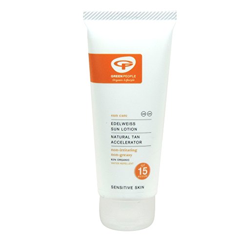 Green People - Sun Care - Edelweiss Sun Lotion SPF 15 Natural Tan Accelerator - 200 Millilitrel