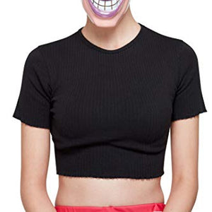 Smiffys 52401 Smiler Mask, Female, Unisex Adult, Beige, One Size