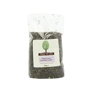 Tree Of Life | Dark Green Speckled Lentils | 6 X 500G