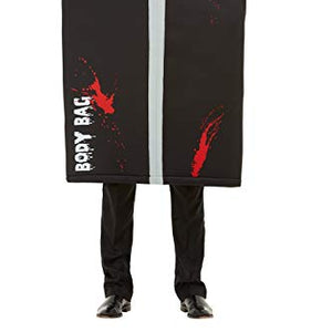 Smiffys 50833 Bodybag Costume, Men, Black, One Size