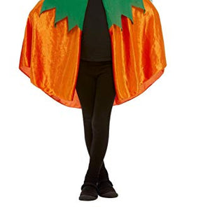 Smiffys 52147 Pumpkin Hooded Cape, Girls, Orange, One Size