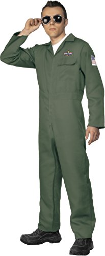 Smiffys Aviator Costume,Green,Large(42"- 44")