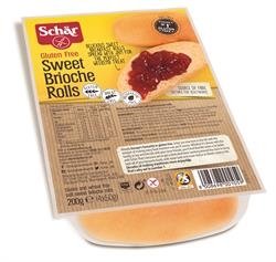 Schar Sweet Brioche Rolls 200g X 4 (Pack of 4)