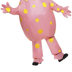 Smiffys Adult Unisex Mr Blobby Costume, Inflatable Suit & Gloves, One Size, Color: Pink, 38054