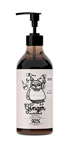 Yope TGA Formula Ginger and Sandalwood Liquid Soap, 500 ml