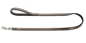 Leash Capri Pearl, 15/110 Brown/Black, Leather | Hunter