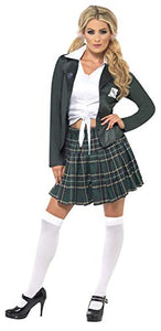 Preppy Schoolgirl Costume, with Shirt, Skirt and Blazer Size Medium 12-14