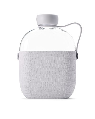 Hip Water Bottle I Leak Proof, Reusable and Durable Travel Flask, 22oz/650ml, Cloud
