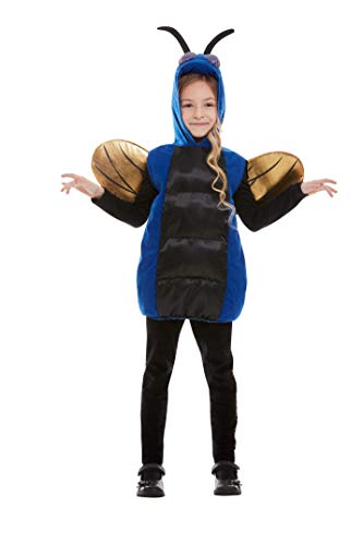 Smiffys 61002ML Creepy Bug Costume, Unisex Children, Blue, M to L - Age 8-12 years
