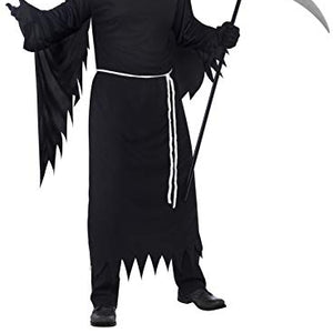 Smiffys Men's Grim Reaper Costume, Robe, Mask and Belt, Size: L, Color: Black, 21764