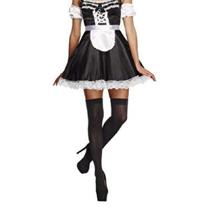 Fever Adult Women's Flirty French Maid Costume, Dress, Headpiece and Sleeves, Around the World, Size: S, 31212