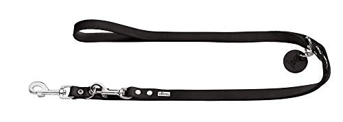 Training Leash, 13/200 Soft Genuine Cow Leather, Black | Hunter