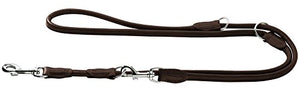 Train. Leash Round & Soft Elk 8/200 Ni Elkskin Dark Brown | Hunter