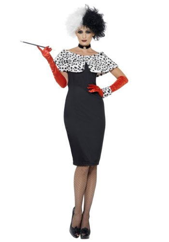 Smiffys Evil Madame Costume, XL - UK Size 18-20, Black