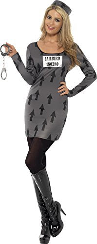 Smiffy's Jailbird Costume with Dress and Hat - Small