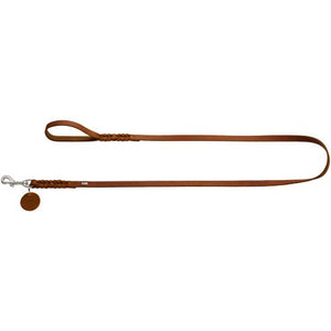 Leash Solid Education, 11/150 Soft Genuine Cow Leather, Cognac | Hunter