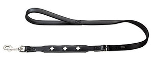 Leash Swiss 18/100 Organic Leather Black/Nappa Black | Hunter