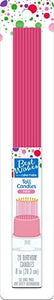 Signature Brands Best Wishes By Cake Mate Birthday Candles 20/Pkg-Tall Pink 8"