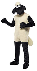 Smiffys Men's Shaun the Sheep Costume, Jumpsuit & Headpiece, One Size, Color: Black and White, 31329