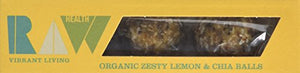 Raw Health Organic Energy Balls Lemon and Chia Seed 60g (Pack of 4)