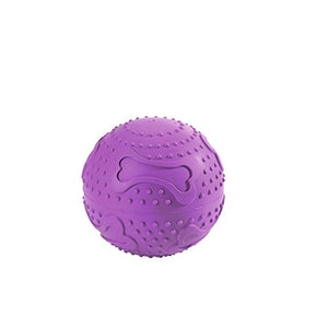 Dog Toy Treat Ball, 11,5 Cm Rubber Purple  Pack Of 3 | Hunter