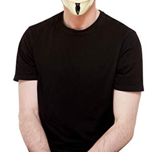 Smiffys 52364 Guy Fawkes Mask, Unisex Adult, White, One Size