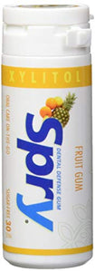 Spry Fresh Fruit Xylitol Gum - Pack of 30 Tablets