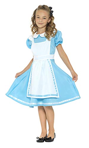 Smiffys Wonderland Princess Costume Blue M - Age 7-9 years