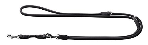 Train.Leash Round & Soft Elk Petit 6/200 Elkskin Black | Hunter