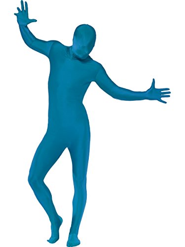Smiffy's Second Skin Suits - Blue, X-Large