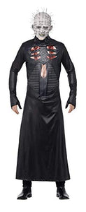 Smiffys Men's Pinhead Costume, Tunic & Mask, Size: L, Color: Black, 27149