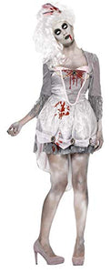 Smiffys Adult Women's Zombie Georgian Costume, Dress and Headpiece, Zombie Alley, Halloween, Size: S, 61102