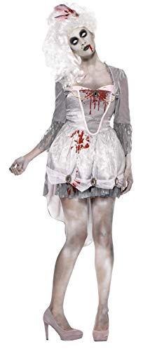Smiffys Adult Women's Zombie Georgian Costume, Dress and Headpiece, Zombie Alley, Halloween, Size: M, 61102