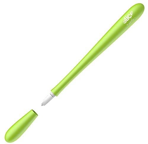 Slice 00116 Precision Cutter with Ceramic Blade, Finger Friendly, Non-Slip Grip, Micro-Blade Craft Knife Tool, Green