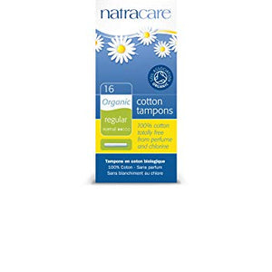 Natracare Organic All Cotton Tampons With Applicator - Regular 16