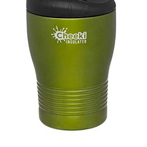 Cheeki 240ml - Double-Walled Insulated Coffee Cup | BPA Free Spill Safe Travel Mug | Reusable Coffee Tumbler (Lime)