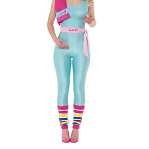 Smiffy's 42977S Officially Licensed Barbie Costume Dress, Blue, S-UK Size 08-10