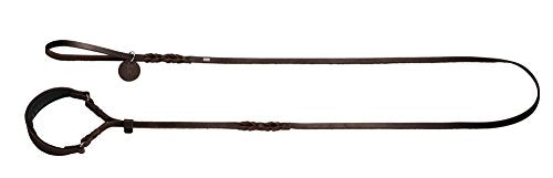Universal Leash Solid Education, 13/200 Soft Genuine Cow Leather, Dark Brown | Hunter