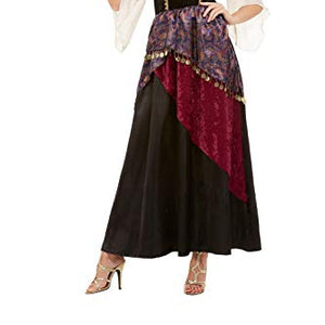 Smiffys 50953S Deluxe Fortune Teller Costume, Women, Black, S - UK Size 08-10