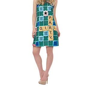 Smiffys 42999S Officially Licensed Scrabble Costume, Green, S - UK size 08-10