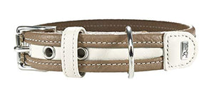 Collar Madeira 55 Coated Split Leather Stone/Weiß | Hunter